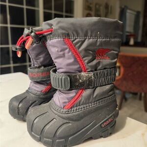 Sorel Black Winter Boots for Kids Toddler size 6